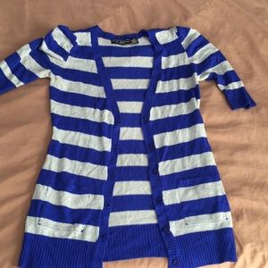 Blue and silver Cardigan